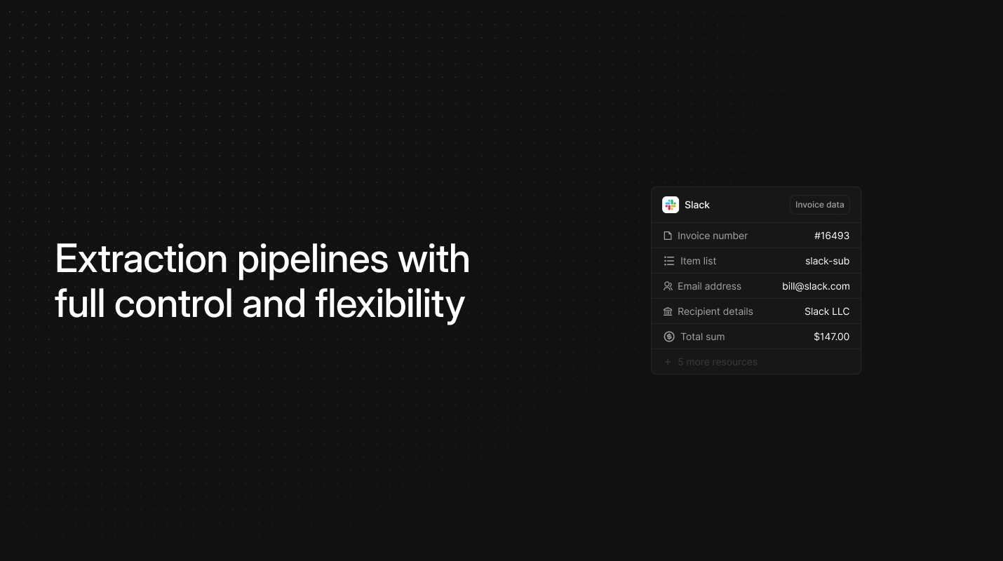 Open-source document data extraction