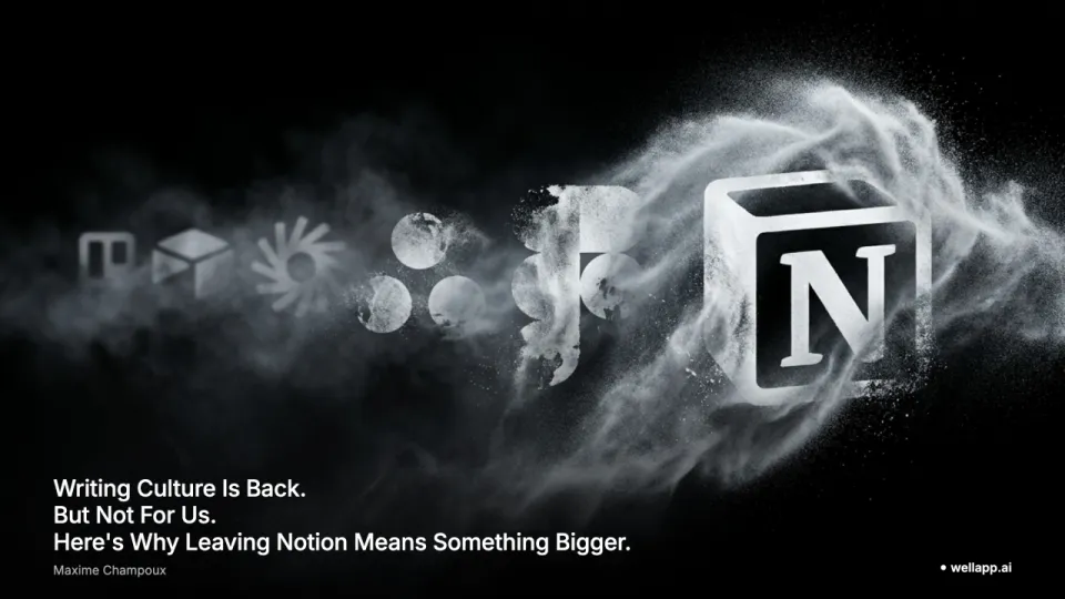 Cover for Writing Culture Is Back. But Not For Us. Here's Why Dropping Notion Means Something Bigger.