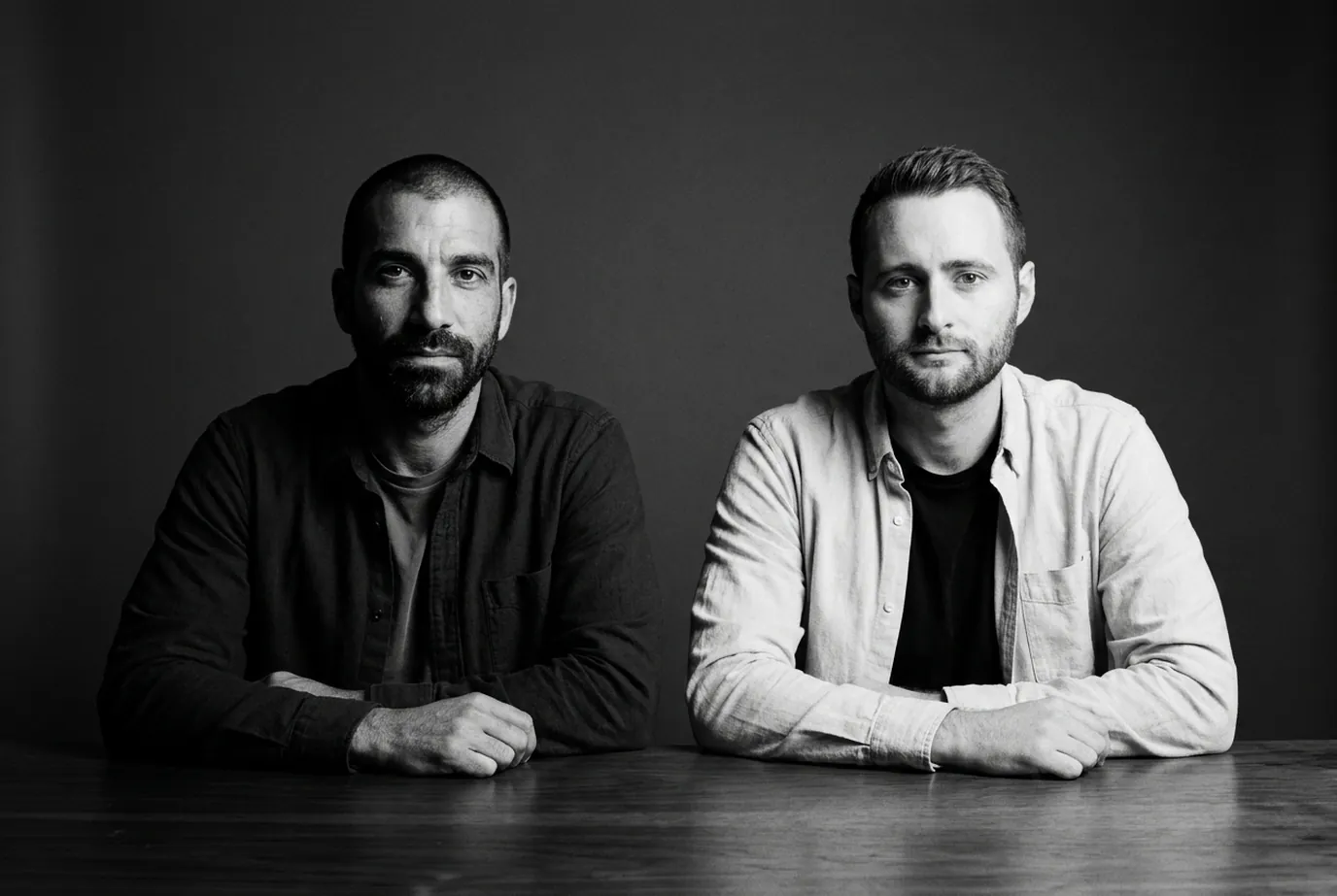 Maxime Champoux and Bastien Blanc, interview setting