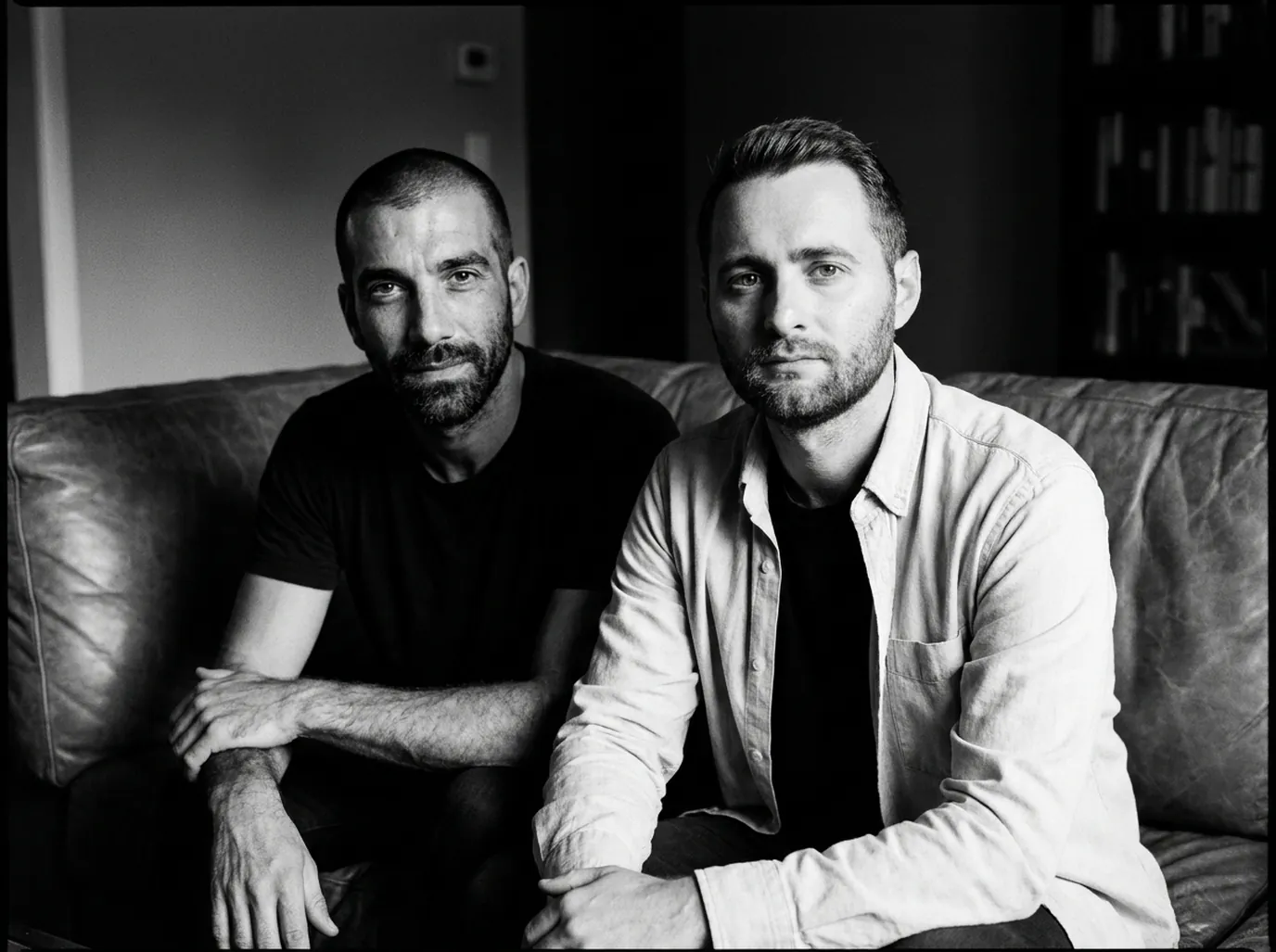 Maxime Champoux and Bastien Blanc, lounge setting, close